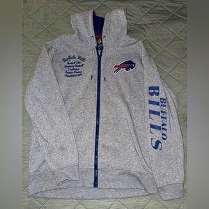 NFL Buffalo Bills Gray and Blue Hoodie
